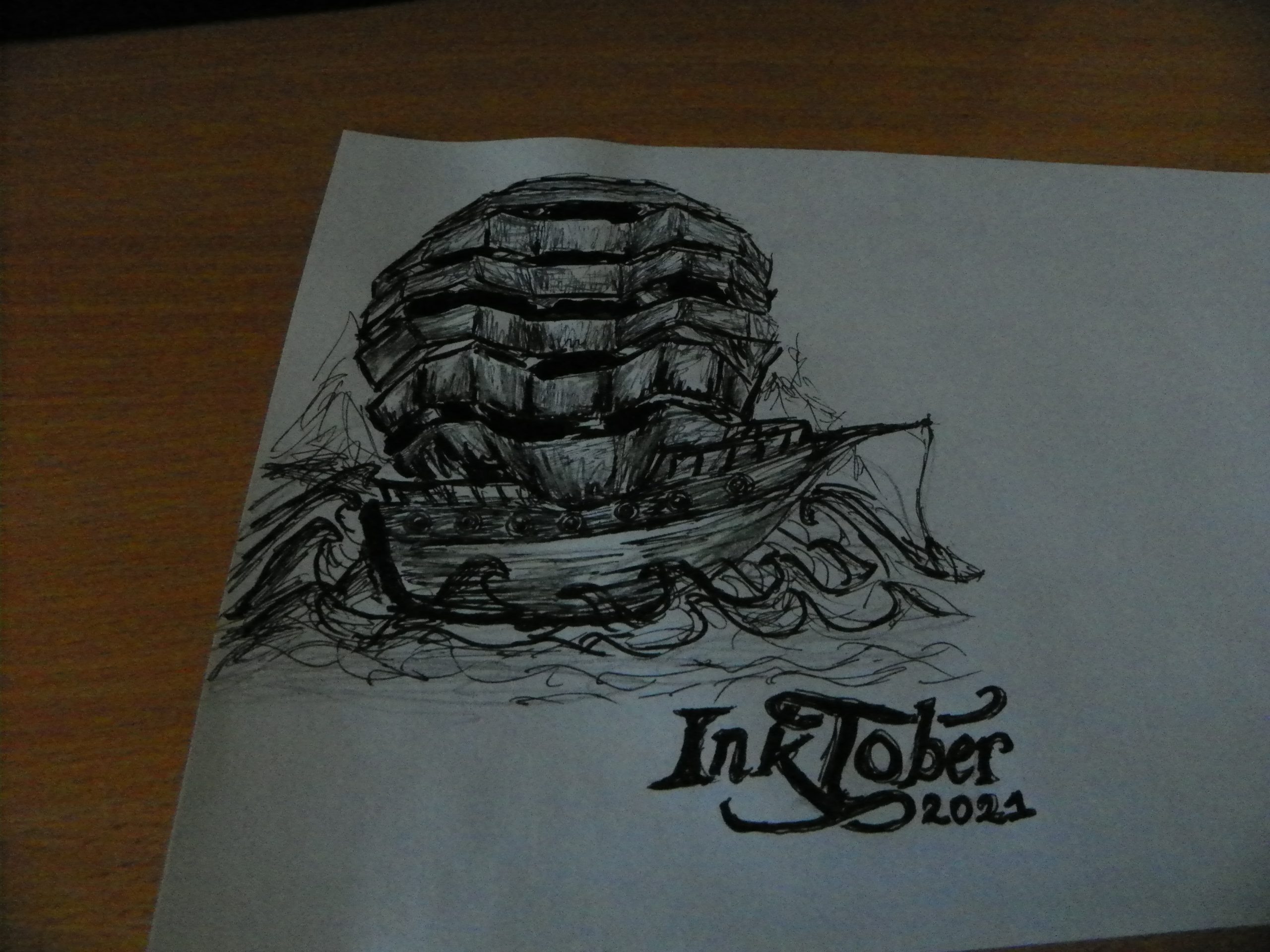 drawings vessel inktober 3