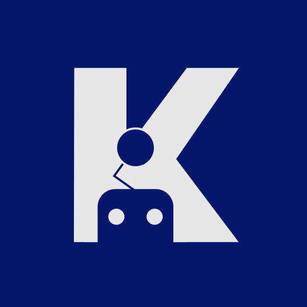 logo robot letter