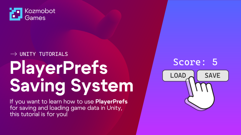 PlayerPrefs Saving System in Unity