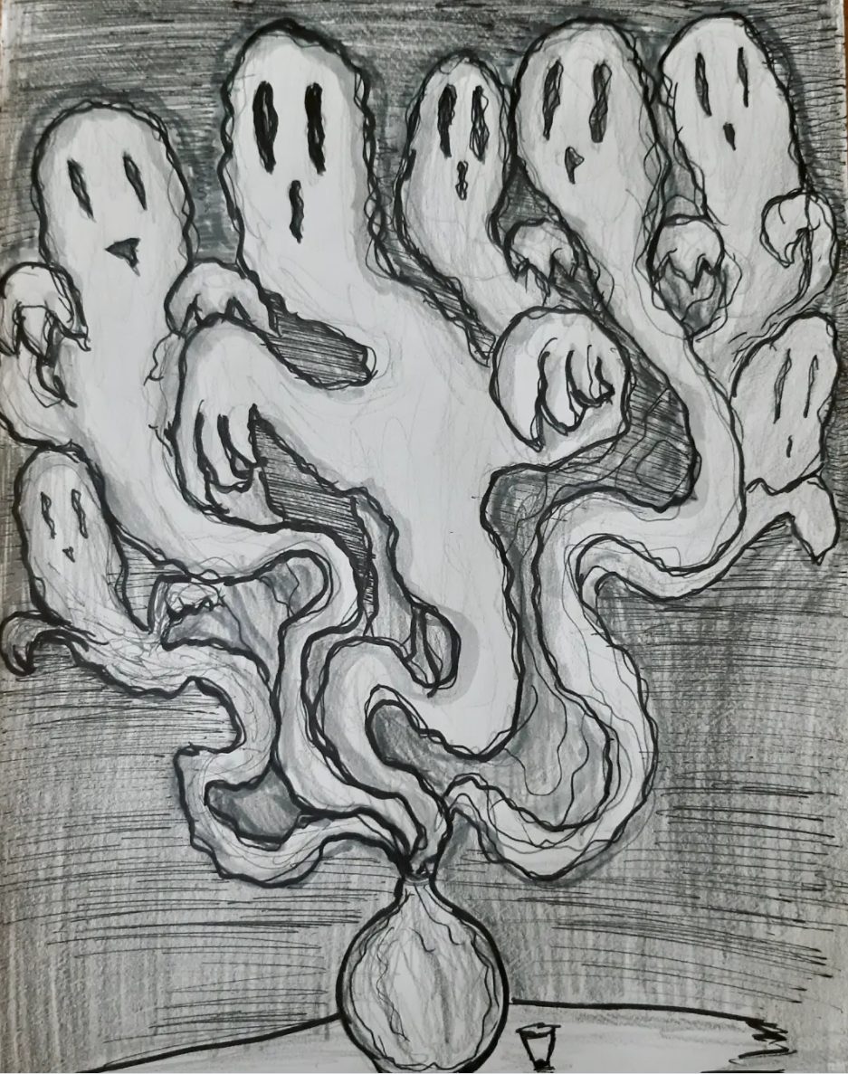 ghost inktober drawings 6